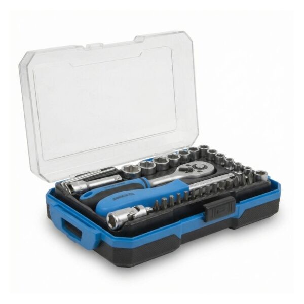 JUEGO DE CAJA DE VASOS 1/4"-35 PIEZAS