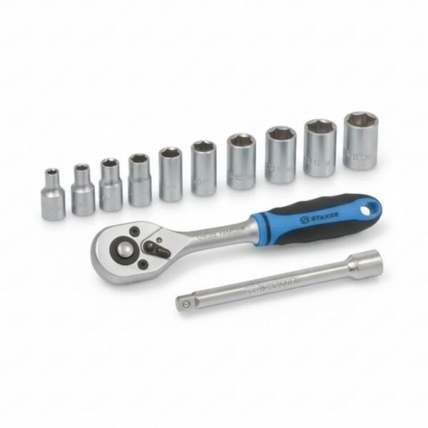 CARRACA DE 1/4" 45 DIENTES CON 10 VASOS