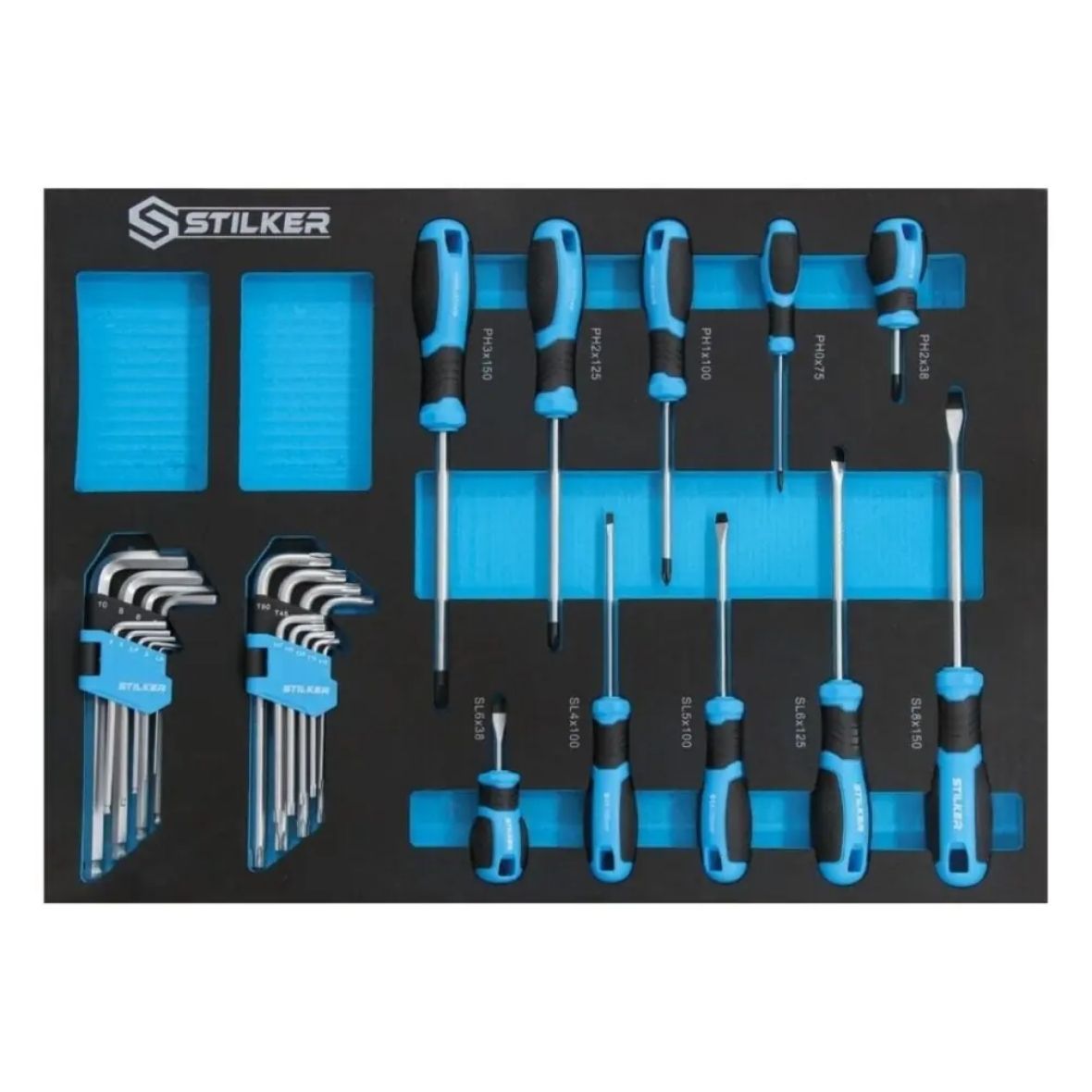 CARRO DE TALLER DE 5 CAJONES CON 130 HERRAMIENTAS-MODULOS DE ESPUMA - Imagen 4