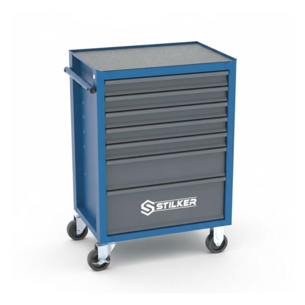 CARRO DE TALLER 7 CAJONES AZUL/GRIS 675X450X900MM VACIO