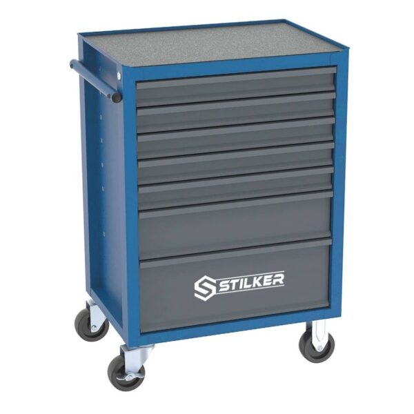 CARRO DE TALLER 7 CAJONES AZUL/GRIS 675X450X900MM VACIO
