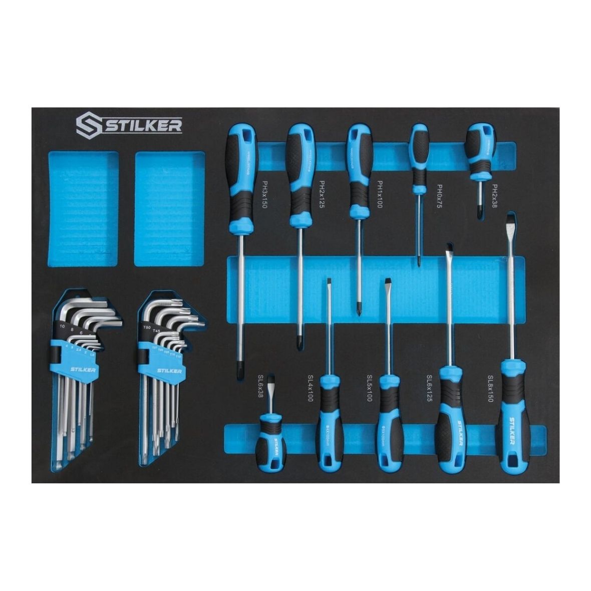 MUEBLE DE TALLER DE 4 UNIDADES CON TAPA DE MADERA 25MM -147 HERRAMIENTAS - Imagen 4