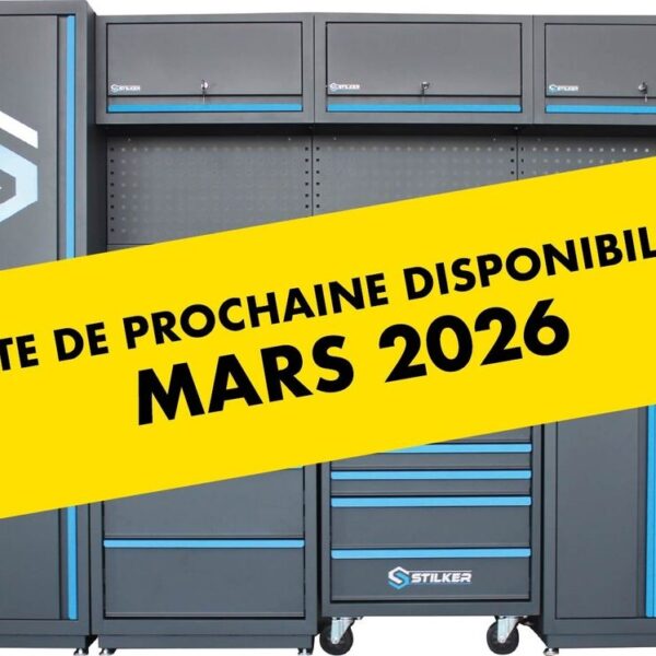 MUEBLE DE TALLER DE 4 UNIDADES CON TAPA DE MADERA 25MM