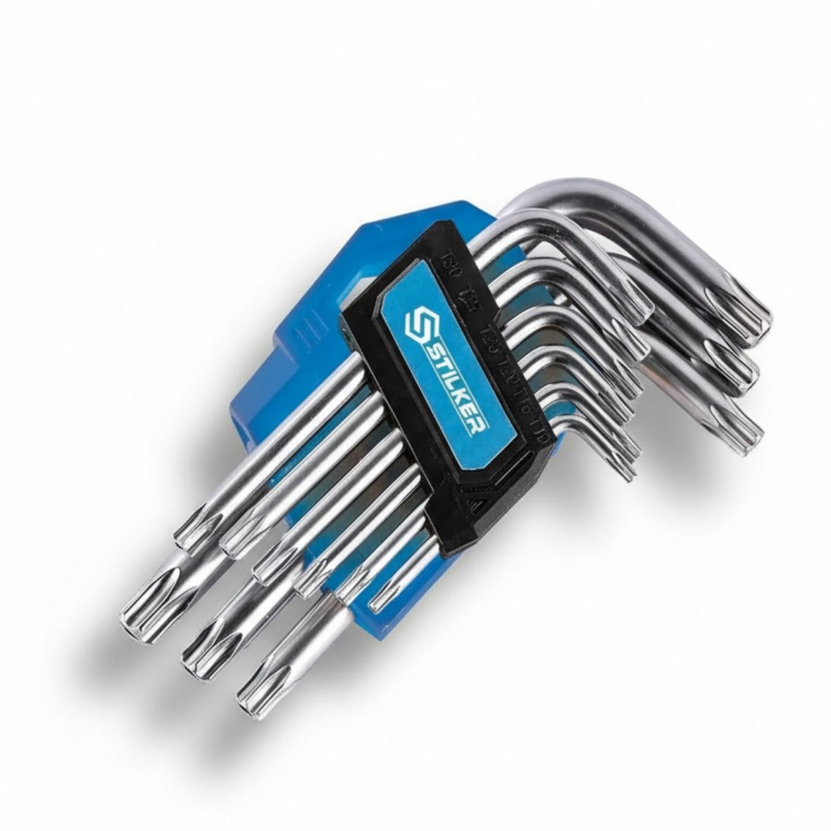 LLAVES MACHO ACODADAS CORTAS TORX® DE T10 A T50 - JUEGO DE 9 PIEZAS - Imagen 2