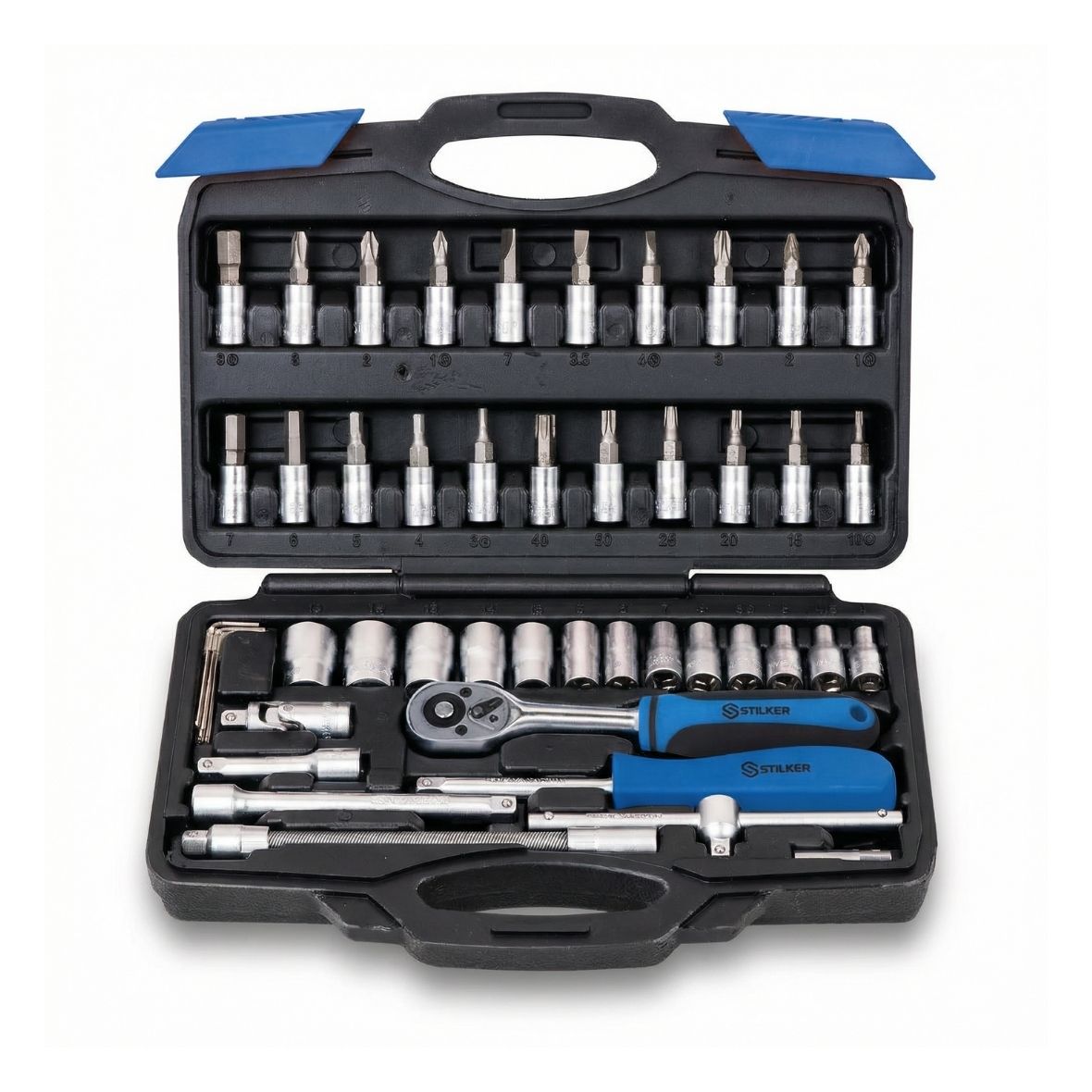 JUEGO DE LLAVES DE VASO DE 1/4"- 46 piezas