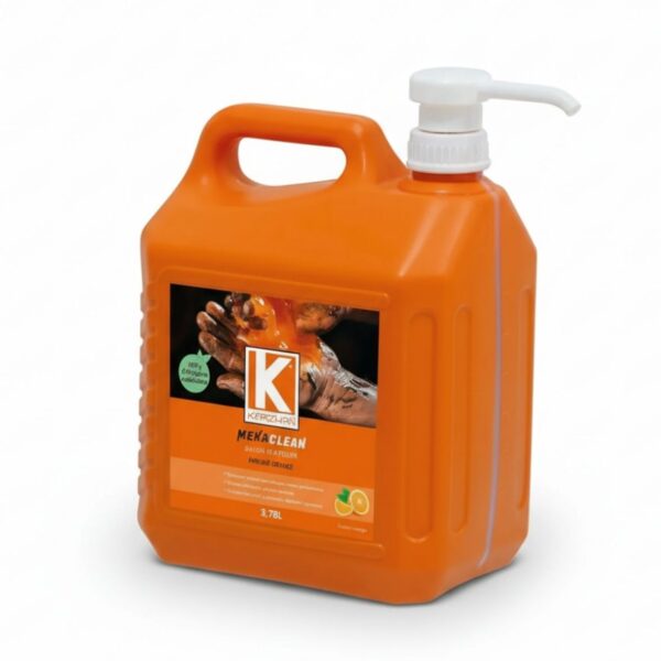 LIMPIADOR DE MANOS DE TALLER MEKACLEAN KARZHAN, AROMA NARANJA 3,78 LITROS