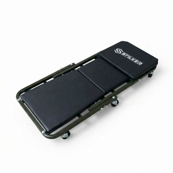 CARRO DE INSPECCIÓN  DE 6 RUEDAS CON REPOSACABEZAS- PLEGABLE EN TABURETE 150KG