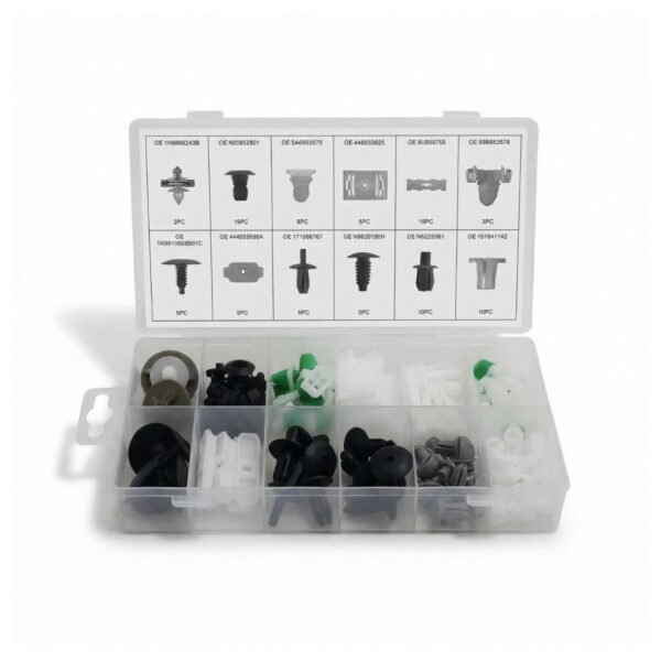 CLIPS DE FIJACIÓN DE PVC-VOLKSWAGEN-CAJA 85 UNIDADES