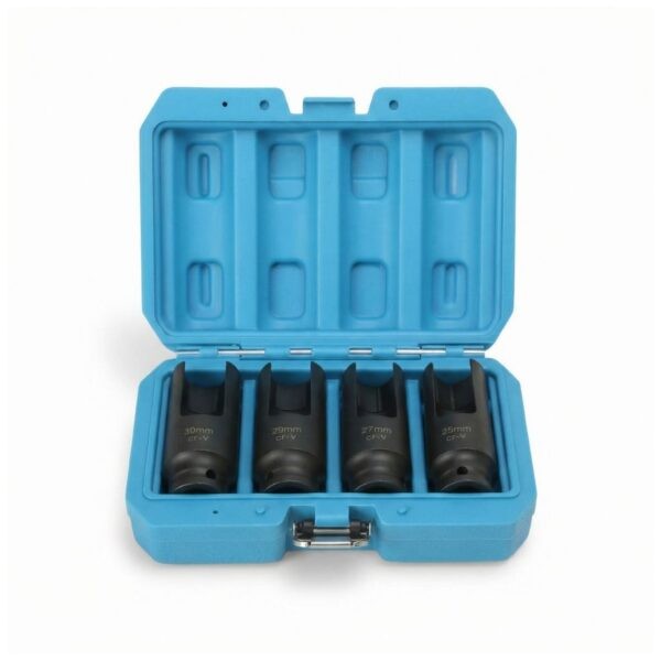 LLAVE DE VASO RANURADA PARA CABEZAL DEL INYECTOR DIÉSEL-JUEGO 4 PIEZAS