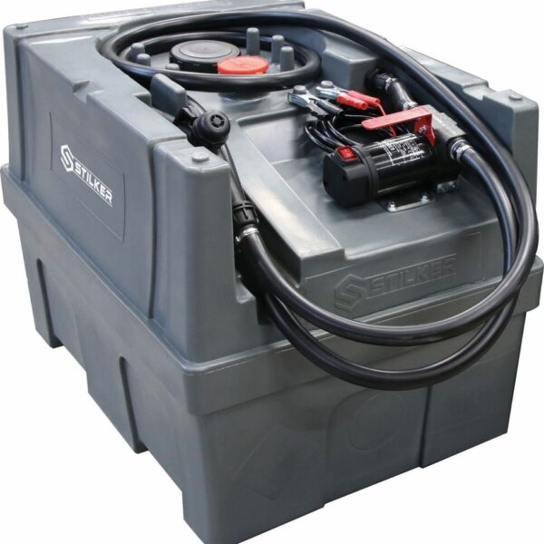 DEPOSITO DE COMBUSTIBLE DIESEL PE 200L CON KIT DE BOMBA DIESEL DE 12V Y 40L/MIN